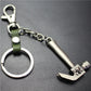 Pirate Hammer Alloy Pendant Keychain Bronze Antique Silver Quality Accessories Car Key Ring Bag Pendant