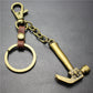 Pirate Hammer Alloy Pendant Keychain Bronze Antique Silver Quality Accessories Car Key Ring Bag Pendant