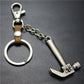Pirate Hammer Alloy Pendant Keychain Bronze Antique Silver Quality Accessories Car Key Ring Bag Pendant