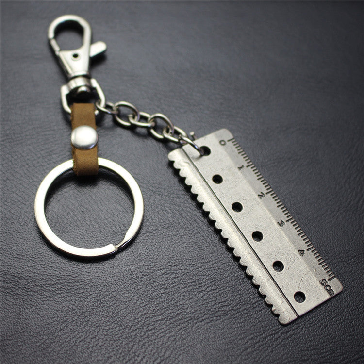 Accurate 5cm scale key chain cowhide middleware connection dog buckle key ring Korean wave jewelry bag pendant