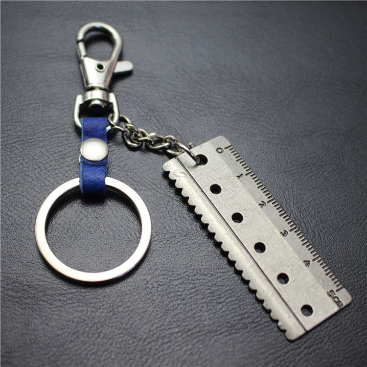 Accurate 5cm scale key chain cowhide middleware connection dog buckle key ring Korean wave jewelry bag pendant