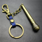 Long handle microphone microphone keychain antique silver bronze key ring jewelry bag pendant pendant