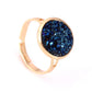 Fashion personality crystal cluster ring simple creative open ring jewelry