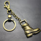 Retro horse boots key chain brushed shiny alloy accessories car key bag pendant gift Taobao gift