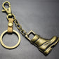 Retro horse boots key chain brushed shiny alloy accessories car key bag pendant gift Taobao gift