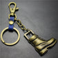 Retro horse boots key chain brushed shiny alloy accessories car key bag pendant gift Taobao gift