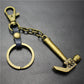 Pirate Hammer Alloy Pendant Keychain Bronze Antique Silver Quality Accessories Car Key Ring Bag Pendant