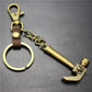 Pirate Hammer Alloy Pendant Keychain Bronze Antique Silver Quality Accessories Car Key Ring Bag Pendant