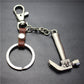 Pirate Hammer Alloy Pendant Keychain Bronze Antique Silver Quality Accessories Car Key Ring Bag Pendant