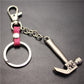 Pirate Hammer Alloy Pendant Keychain Bronze Antique Silver Quality Accessories Car Key Ring Bag Pendant
