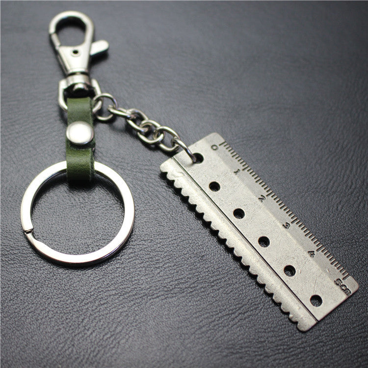 Accurate 5cm scale key chain cowhide middleware connection dog buckle key ring Korean wave jewelry bag pendant