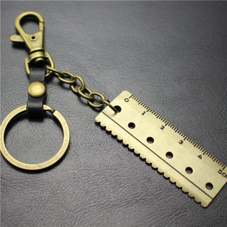 Accurate 5cm scale key chain cowhide middleware connection dog buckle key ring Korean wave jewelry bag pendant