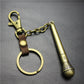 Long handle microphone microphone keychain antique silver bronze key ring jewelry bag pendant pendant