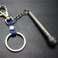 Long handle microphone microphone keychain antique silver bronze key ring jewelry bag pendant pendant