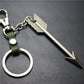 Large Arrow Alloy Pendant Leather Keychain Retro Key Ring Pendant Korean Wave Jewelry