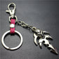 Reaper Skull Alloy Pendant Leather Keychain Retro Key Ring Pendant Jewelry