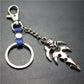 Reaper Skull Alloy Pendant Leather Keychain Retro Key Ring Pendant Jewelry