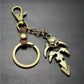 Reaper Skull Alloy Pendant Leather Keychain Retro Key Ring Pendant Jewelry