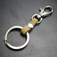 Top layer cowhide pendant key ring dog buckle leather key chain accessories multi-color optional direct supply