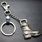 Retro horse boots key chain brushed shiny alloy accessories car key bag pendant gift Taobao gift