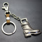 Retro horse boots key chain brushed shiny alloy accessories car key bag pendant gift Taobao gift