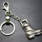Retro horse boots key chain brushed shiny alloy accessories car key bag pendant gift Taobao gift