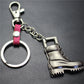 Retro horse boots key chain brushed shiny alloy accessories car key bag pendant gift Taobao gift
