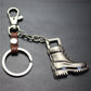 Retro horse boots key chain brushed shiny alloy accessories car key bag pendant gift Taobao gift
