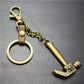 Pirate Hammer Alloy Pendant Keychain Bronze Antique Silver Quality Accessories Car Key Ring Bag Pendant