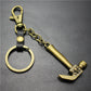 Pirate Hammer Alloy Pendant Keychain Bronze Antique Silver Quality Accessories Car Key Ring Bag Pendant