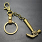 Pirate Hammer Alloy Pendant Keychain Bronze Antique Silver Quality Accessories Car Key Ring Bag Pendant