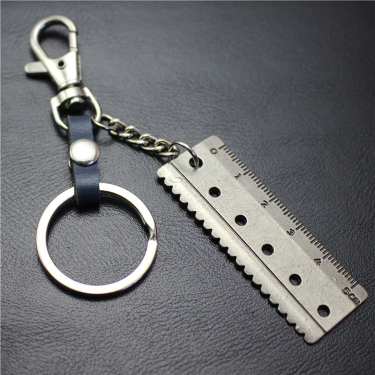 Accurate 5cm scale key chain cowhide middleware connection dog buckle key ring Korean wave jewelry bag pendant