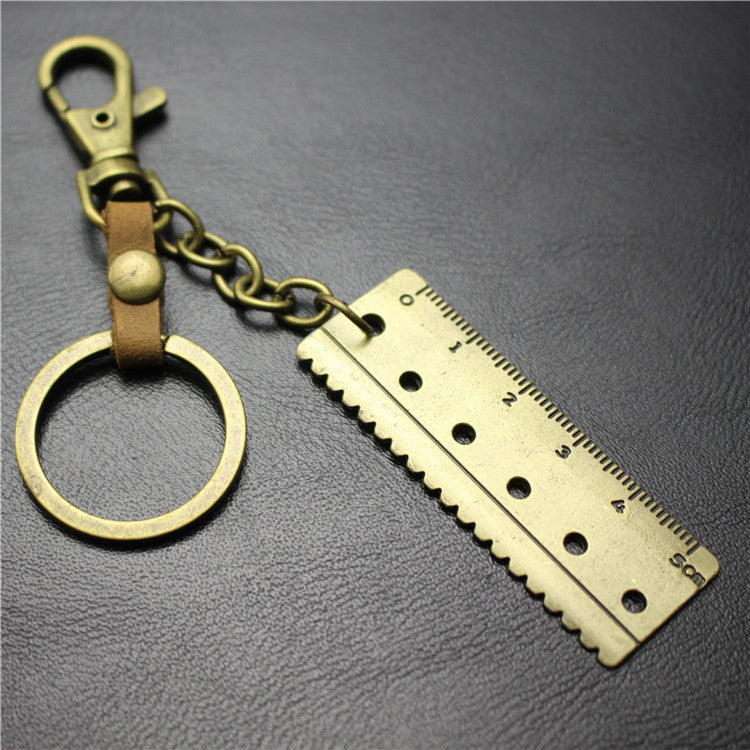 Accurate 5cm scale key chain cowhide middleware connection dog buckle key ring Korean wave jewelry bag pendant