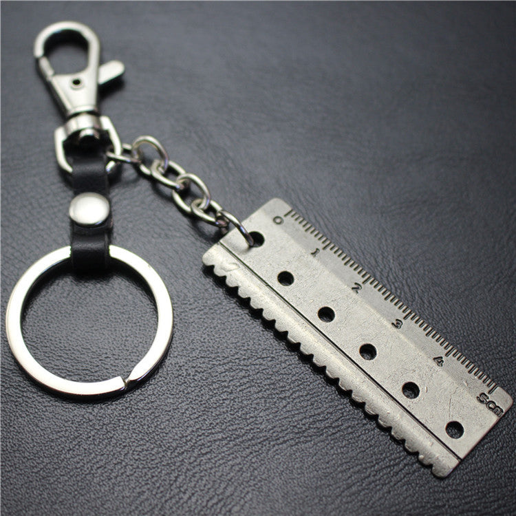 Accurate 5cm scale key chain cowhide middleware connection dog buckle key ring Korean wave jewelry bag pendant