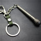 Long handle microphone microphone keychain antique silver bronze key ring jewelry bag pendant pendant