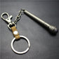 Long handle microphone microphone keychain antique silver bronze key ring jewelry bag pendant pendant