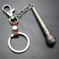 Long handle microphone microphone keychain antique silver bronze key ring jewelry bag pendant pendant