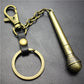 Long handle microphone microphone keychain antique silver bronze key ring jewelry bag pendant pendant