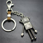 Robot Robot Alloy Pendant Keychain Ancient Silver Key Ring Jewelry Accessories Bag Pendant
