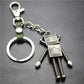 Robot Robot Alloy Pendant Keychain Ancient Silver Key Ring Jewelry Accessories Bag Pendant