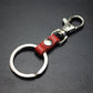 Top layer cowhide pendant key ring dog buckle leather key chain accessories multi-color optional direct supply