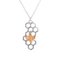 Hexagonal Honeycomb Necklace Fashion Creative Niche Design Bee Clavicle Chain Jewelry