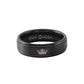 Fashion stainless steel ring herKinghisQueen king and queen couple ring jewelry