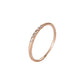 Simple Ruili 5 diamond fine version female joint thin ring copper inlaid rhinestone ring couple ring