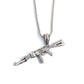 Personality Hip Hop Pistol Pendant Necklace Domineering Rifle Necklace Jewelry