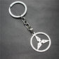 Skull, dollar, rudder, pentagram, leaf, game peripheral, stainless steel key ring, pendant, key chain, direct supply