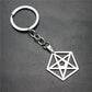 Skull, dollar, rudder, pentagram, leaf, game peripheral, stainless steel key ring, pendant, key chain, direct supply