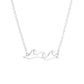 Popular Jewelry Temperament Wave Necklace Geometric Pendant Female Necklace