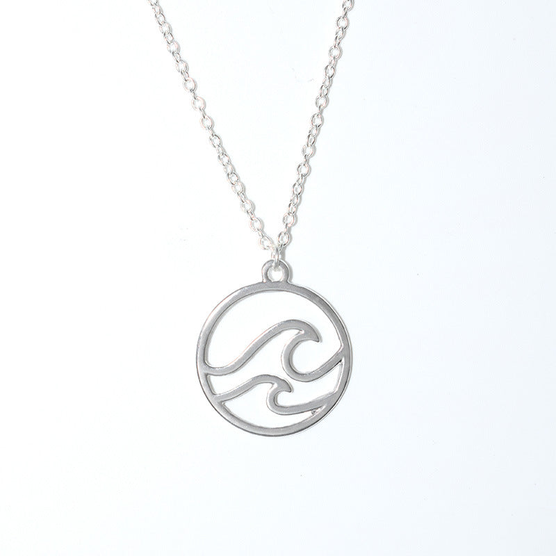 Popular Jewelry Lightning Wave Necklace Women's Pendant