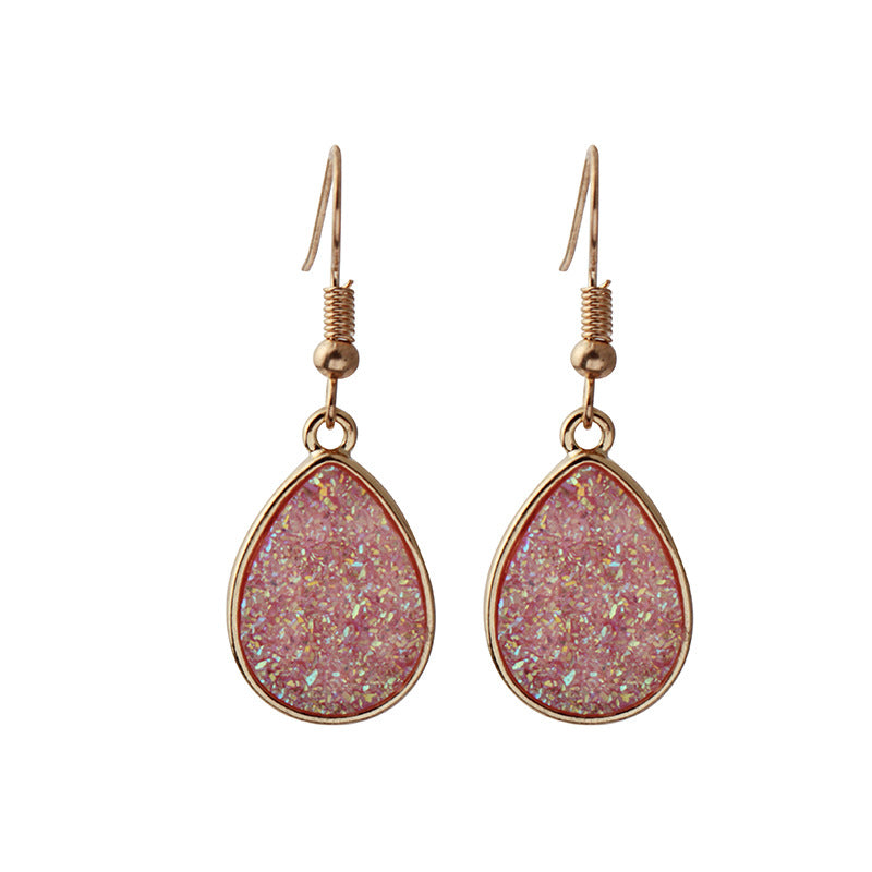 Jewelry fashion simple crystal cluster earrings personality sweet drop earrings